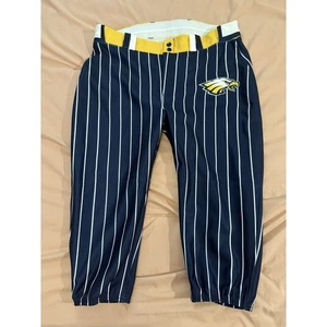 Alleson Herren Baseball Hose Größe 2XL weiß blau Nadelstreifen neu ohne Etikett - Bild 1 von 3