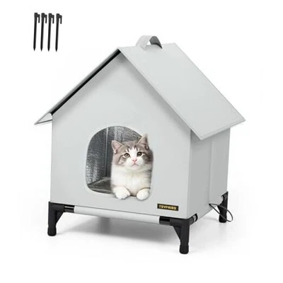Casa para Gatos - Casa para Gatos Exterior para Uso en Interior y Exterior - Aislada L Regular Foto 1 de 4