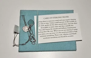 Tiffany & Co 925 Silver "Return To Tiffany" Double Heart 16" Necklace AUTHENTIC - Picture 1 of 5