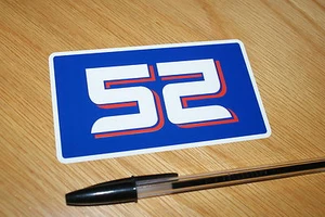 James Toseland Number 52 Sticker - Picture 1 of 1