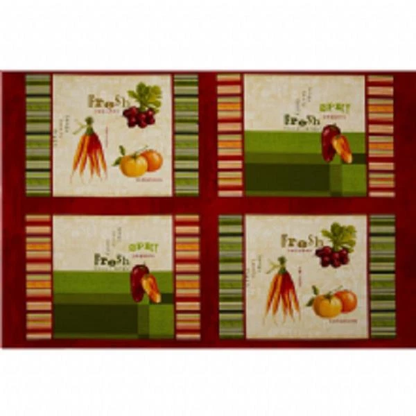 Panel de mantel individual fresco y sabroso de Wilmington Prints-4 paneles por yarda Foto 1 de 1