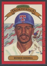 1990 Donruss Diamond Kings Ruben Sierra Texas Rangers #3