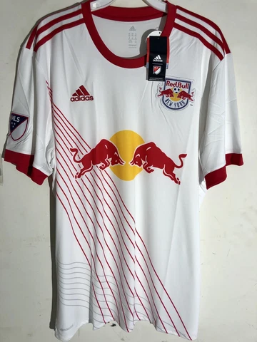 Adidas MLS Jersey New York Red Bulls Team White sz 2X Cover