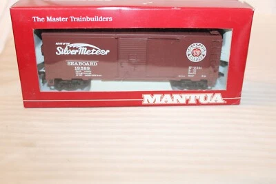 HO Scale Mantua, 41' Box Car, Seaboard RR, Silver Meteor, Brown, #19599 - Image 1 of 3