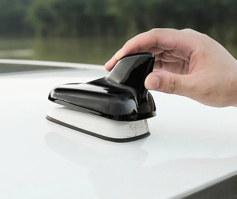 Adesivo aéreo antena barbatana de tubarão preto para Audi A1 A3 A4 A5 A6 A8 Q3 Q5 Q7 TT - Imagem 1 de 4