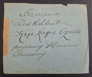 c. WW1 Russia Cover cd Petrograd to War Camp Czersk, Germany - Picture 1 of 2