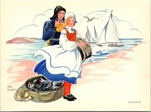 Aina Stenberg On the Beach Signed Postcard - Picture 1 of 2