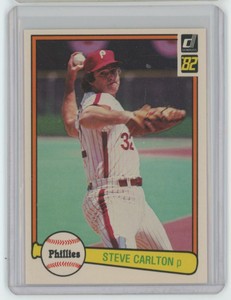 1982 Donruss Steve Carlton . Philadelphia Phillies #42