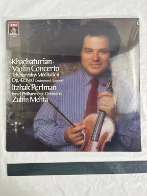 Khachaturian Violin Concerto ITZHAK PERLMAN ZUBIN MEHTA Original EMI LP SEALED - Image 1 of 2