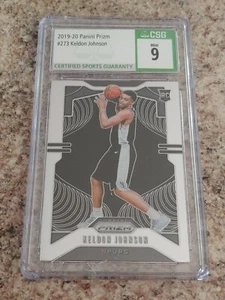 2019-20 Panini Prizm RC Keldon Johnson 273 CSG 9 Mint Rookie NBA SA Spurs - Picture 1 of 2
