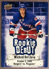 2009-10 Upper Deck Rookie Debut #RD9 Michael Del Zotto New York Rangers