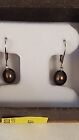 New Womens Jewelry .925 Sterling Silver Hanging Freshwater Pearl Earrings In Box