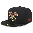 Men's New Era Black Atlanta Braves 59FIFTY Day Team Pop Fitted Hat