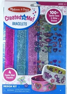 Melissa & Doug Design Kit Bracciali con 100+ Adesivi Gemme Scintillanti e Glitter - Foto 1 di 4