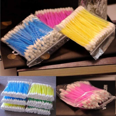 100 Stück Einweg Wattestäbchen Kunststoff Ohrenstäbchen Kosmetikstäbchen DE - Bild 1 von 4