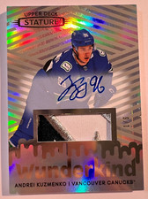 Andrei Kuzmenko RC (( #1/6 Wunderkind PATCH AUTO )) 2022-23 UD Stature RPA