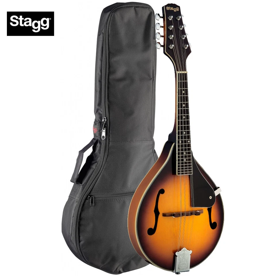 Stagg M40 S Bluegrass A Style Mandolin Solid Spruce Top - Sunburst w/ Gig Bag - Image 1 of 1