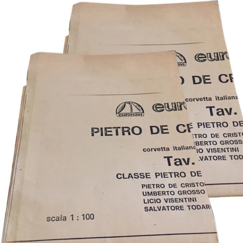 EURONAVI PIETRO DE CRISTOFARO 1/100 1965 CORVETTA ITALIANA ANTISOM 6 TAVOLE 4/5 - Immagine 1 di 1