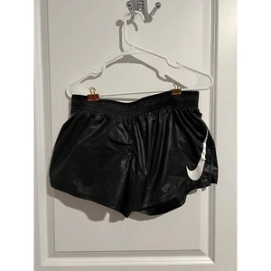 Women's Nike Shorts NWT - Black with White Logo - Size Medium - Picture 1 of 4