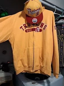 USC Trojans Zephyr NCAA Snapback,With Full Zip Trojans Sweater XL - Picture 1 of 4