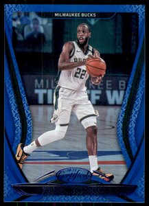 2020-21 Certified Mirror Blue #87 Khris Middleton