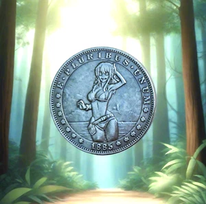 Süßes Abenteurer Anime Girl - Neuheit Münze - Bild 1 von 5