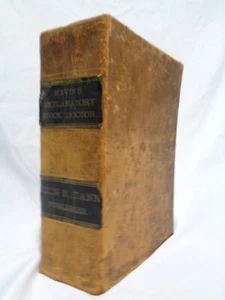 1887 Navin's Veterinary Practice 19th Century Horse Doctor Leather Foldouts - Picture 1 of 24