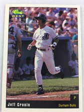 1991 Durham Bulls-Classic BEST Minor League Baseball Card-Jeff Cronin