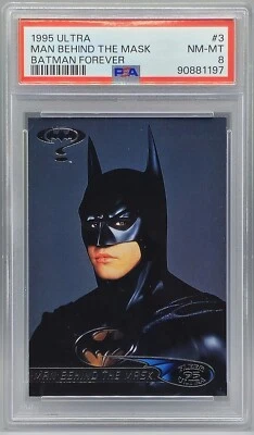 1995 Ultra Batman Forever #3 Man Behind the Mask PSA 8 None Higher - Image 1 of 2