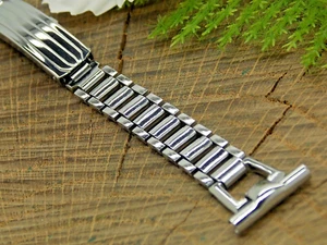 Sentinel NOS Vintage Deployment Clasp Rolled Gold Plate Art Deco Watch Band 16mm - Picture 1 of 5