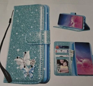 EEBAI Wallet Case For Samsung Galaxy S 10 Plus Premium Glitter PU Leather Phone - Picture 1 of 1