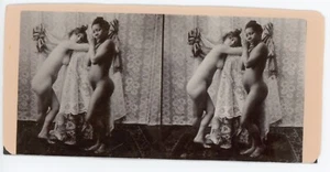 PHOTO Photographie vue stéréo, curiosa erotica black woman des femmes posent - Picture 1 of 2