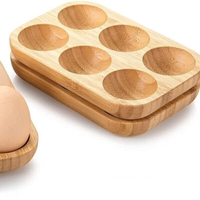 Egg Holder Egg Storage Tray Egg Container Egg Organizer Rack for Pantry - Image 1 of 4