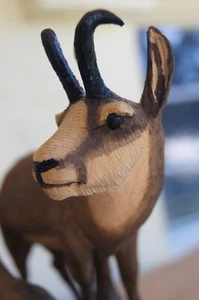 Gamuza Austriaca Selva Negra Ernst Heissl Talla Estatua Madera Arte Antiguo 1900 - Imagen 1 de 12