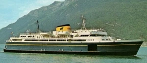 Postkarte WA Seattle Washington Skagway Alaska M V Taku Fähre Vintage - Bild 1 von 3