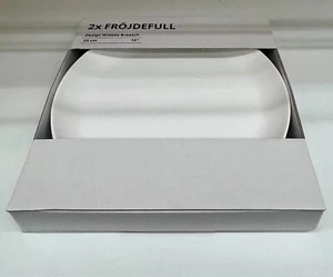 Brand New IKEA FROJDEFULL White Plate 25 cm (10 ") 005.197.28 - Picture 1 of 5