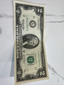 Rare - $2 Two Dollar Bill - 2003 - Series A - Low Serial # - Picture 1 of 8