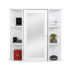 Armadio a specchio specchio specchio da parete armadio da parete armadio da bagno con ante bianco 60*16*58 cm