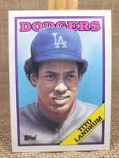 1988 Topps Tito Landrum Baseball Card #581 Dodgers FREE S&H A2