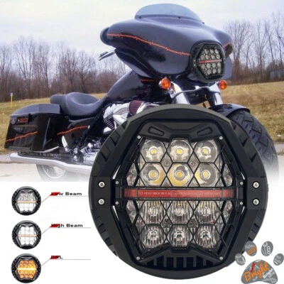 Faro LED de alta potencia para Harley Road King Road Glide Street Glide Foto 1 de 4