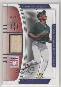 2022 Panini National Treasures Hall of Fame Materials /49 Rickey Henderson HOF