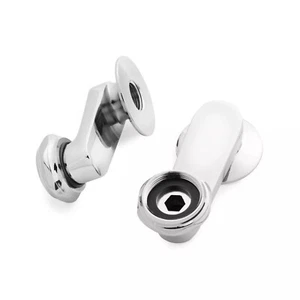 Signature Hardware 3" Swing Arm Couplers (Pair) - Chrome - Picture 1 of 7