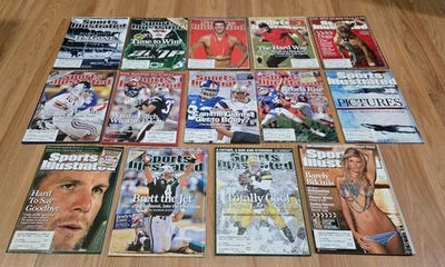 Sports Illustrated 2008 LOTE CONJUNTO DE 14 EDICIONES Brett Favre Eli Manning Tiger Woods Foto 1 de 4