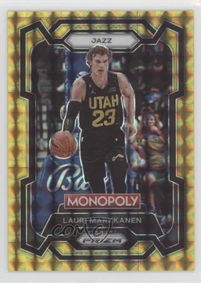 2023-24 Panini Prizm Monopoly Gold Prizm /49 Lauri Markkanen #85 - Image 1 of 2