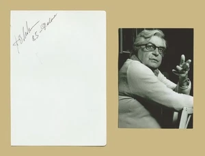 Yuri Lyubimov (1917-2014) - Russian actor - Signed album page - Paris 1985 - COA - Picture 1 of 3