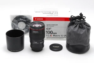 [Unused in Box] Canon EF 100mm f/2.8 L Macro IS USM AF Close Up Lens JAPAN A-510 - Picture 1 of 24