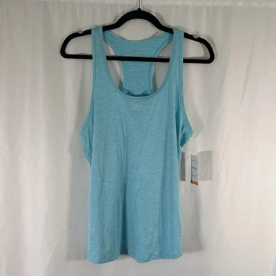 New Jockey Tank Top Women's Medium Heathered Blue Moisture Wicking Sleeveless - Image 1 of 4
