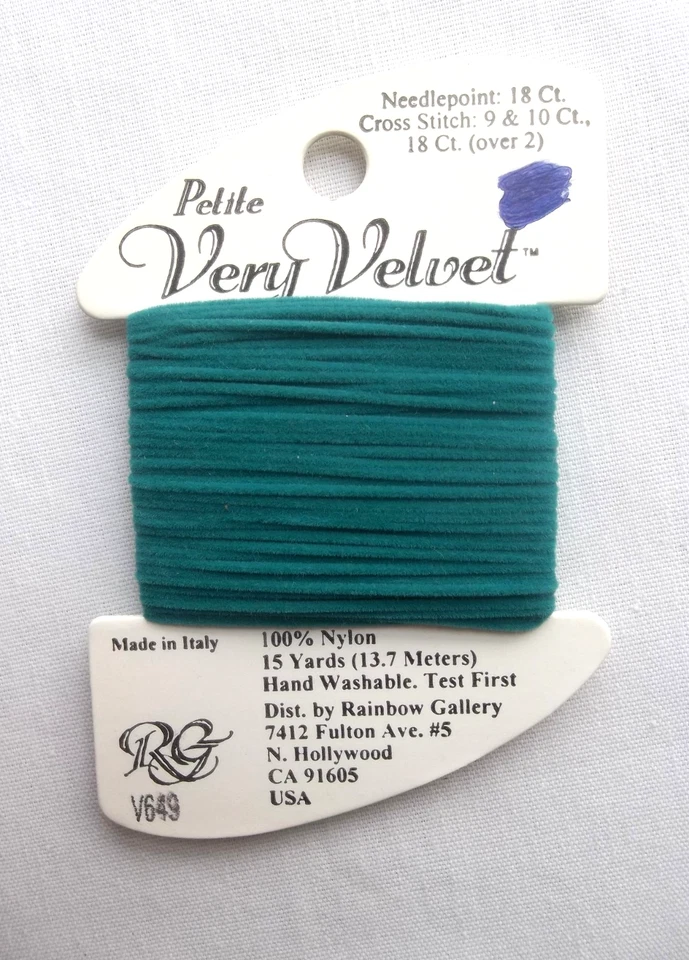 Rainbow Gallery PETITE VERY VELVET  - NEW Embroidery/Cross Stitch - YOU CHOOSE - Image 1 of 1