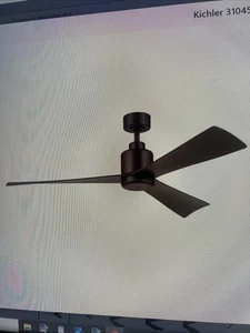 Kichler 310452SNB True 52" 3 Blade Ceiling Fan - Satin Natural Bronze - Picture 1 of 1