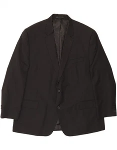 MICHAEL KORS Mens 2 Button Blazer Jacket IT 52 XL Black Wool BB10 - Picture 1 of 4